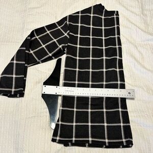 LOFT Black and White long sleeve blouse